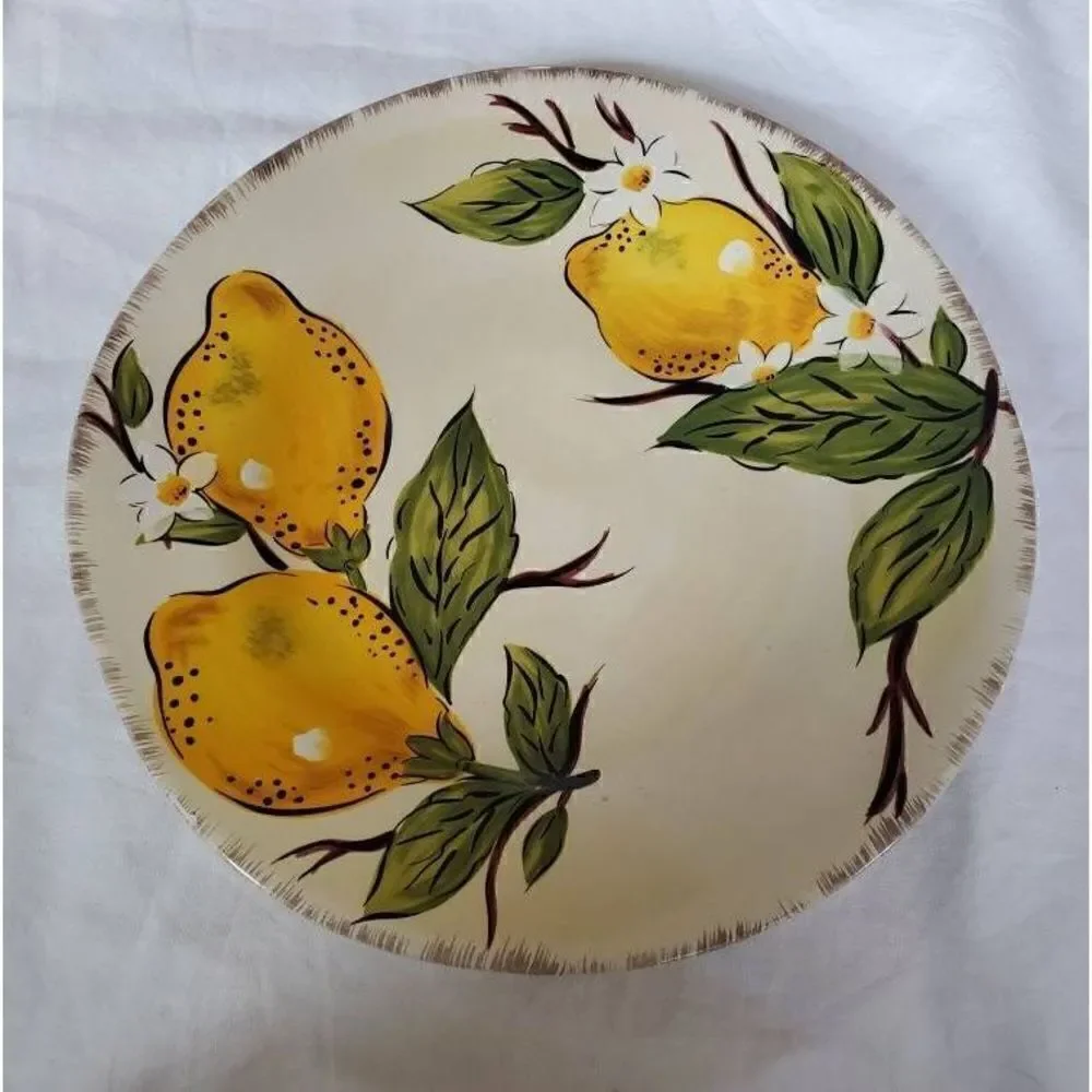 Pier1 Imports Avalon Lemon Ceramic Plate 7
